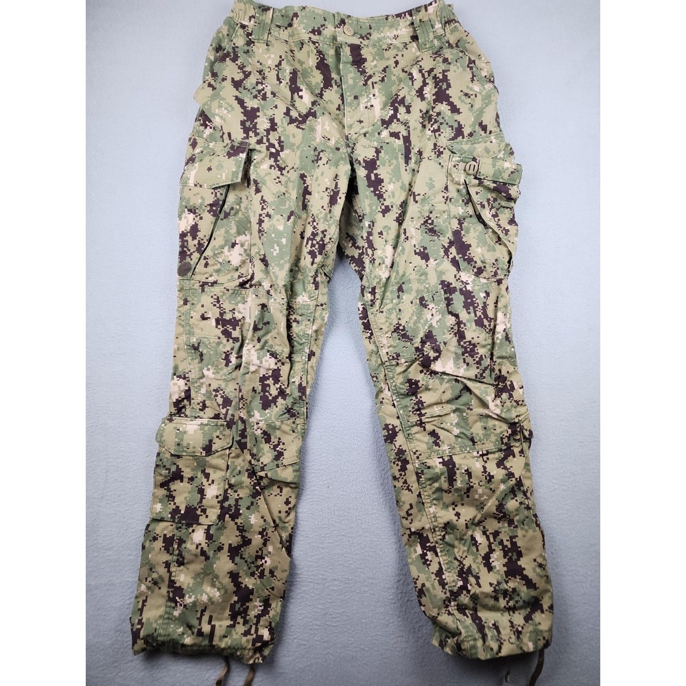 M & M Manufacturing Pants Mens M 33x31 Green NWU Type III Camo Cargo Workwear